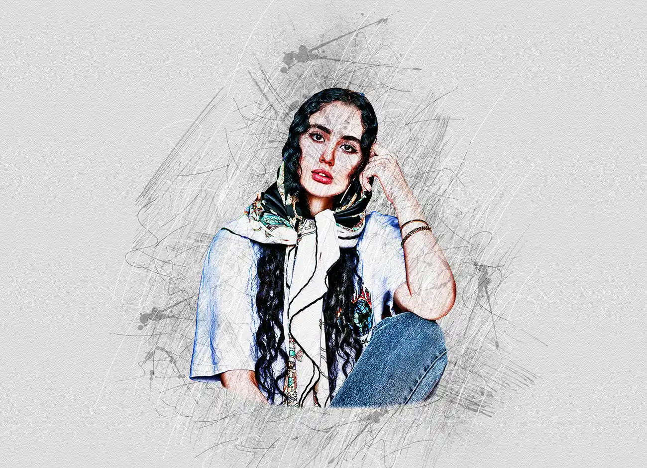 15-IN-1 DRAWING EFFECT PHOTOSHOP ACTIONS BUNDLE 21 075965