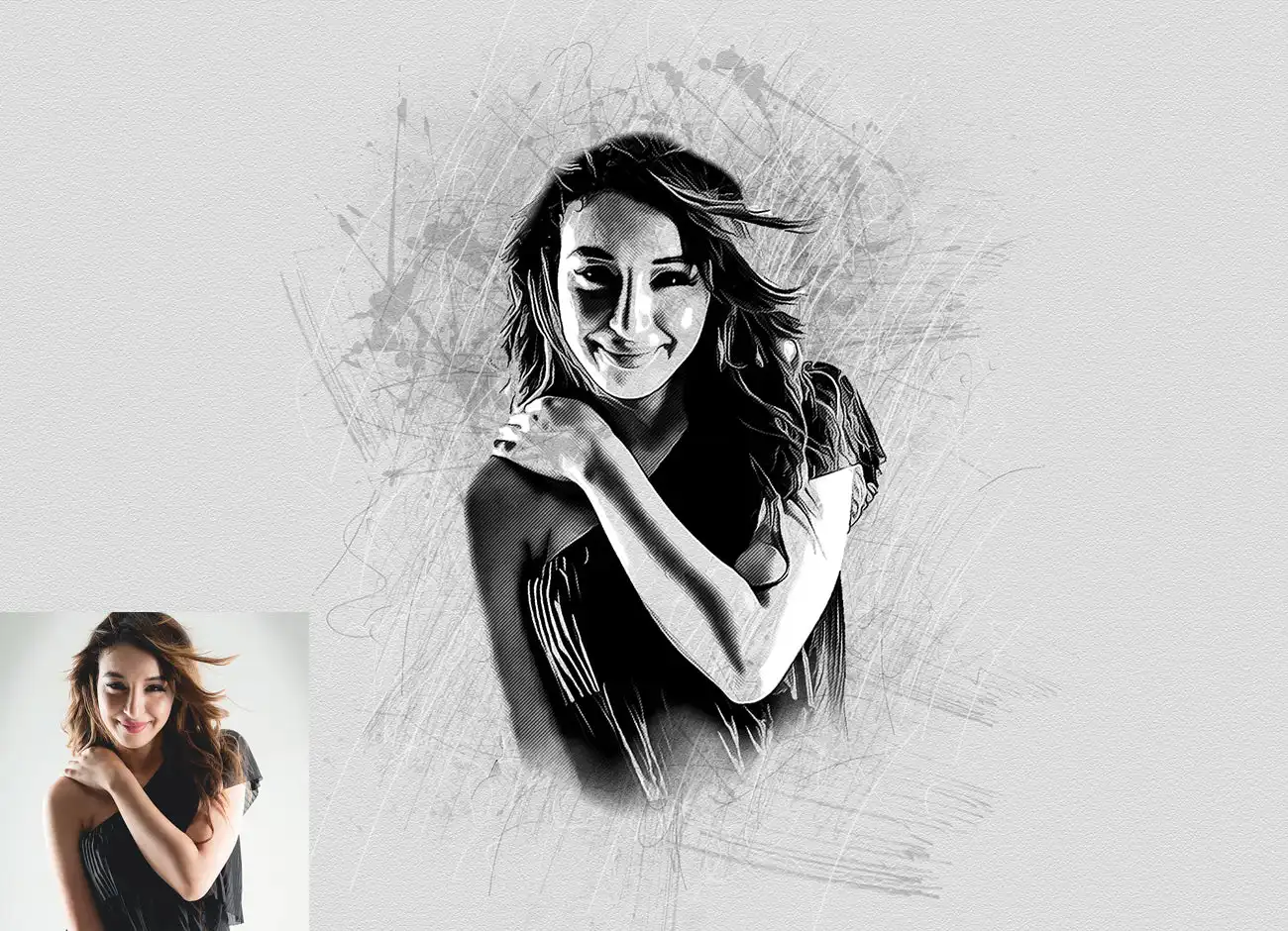15-IN-1 DRAWING EFFECT PHOTOSHOP ACTIONS BUNDLE 30 075844