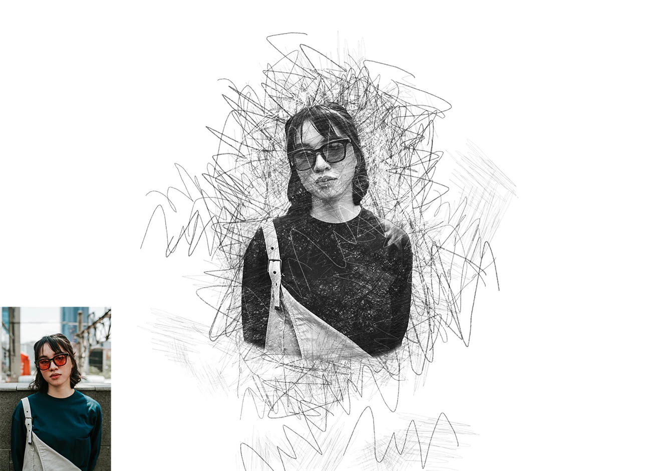 15-IN-1 DRAWING EFFECT PHOTOSHOP ACTIONS BUNDLE 29 075870