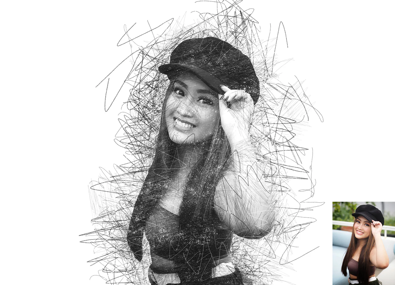 15-IN-1 DRAWING EFFECT PHOTOSHOP ACTIONS BUNDLE 18 075965