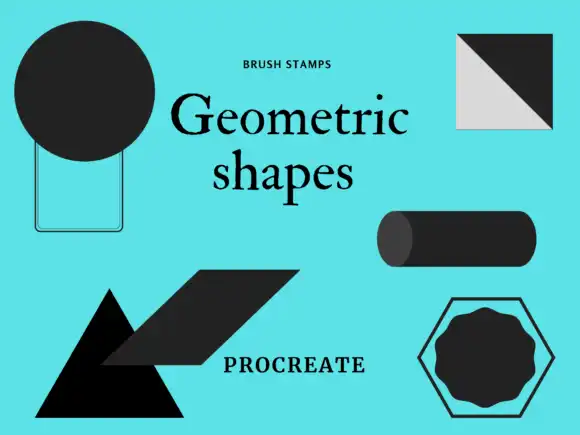 158 Geometric Brush Stamps
