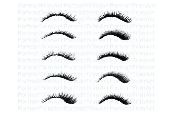 20 Eyelashes Brushes for Procreate 3 074029