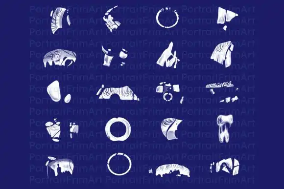 20 Glare EYE Stamps 4 074029