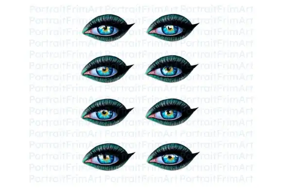 20 Glare EYE Stamps 3 074029