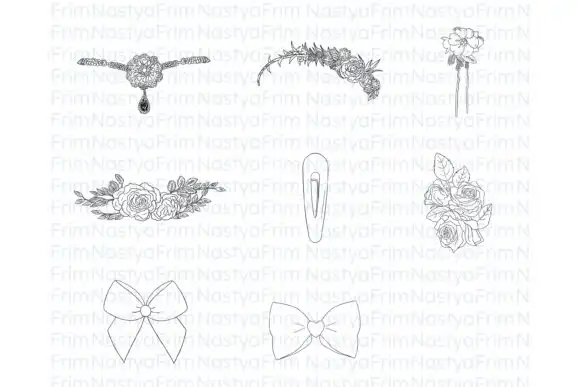 20 Procreate Hair Decor Stamps 4 074029