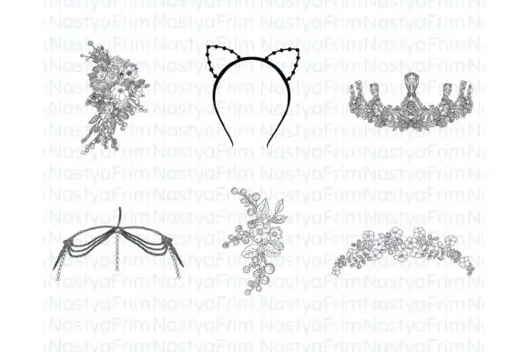 20 Procreate Hair Decor Stamps 3 074029