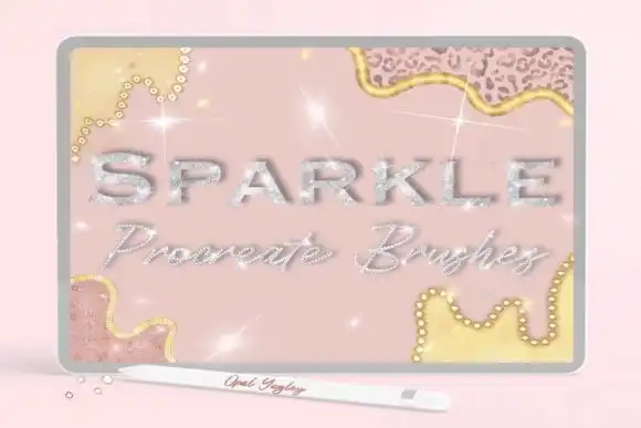 23 Glitter and Sparkle Procreate Brushes