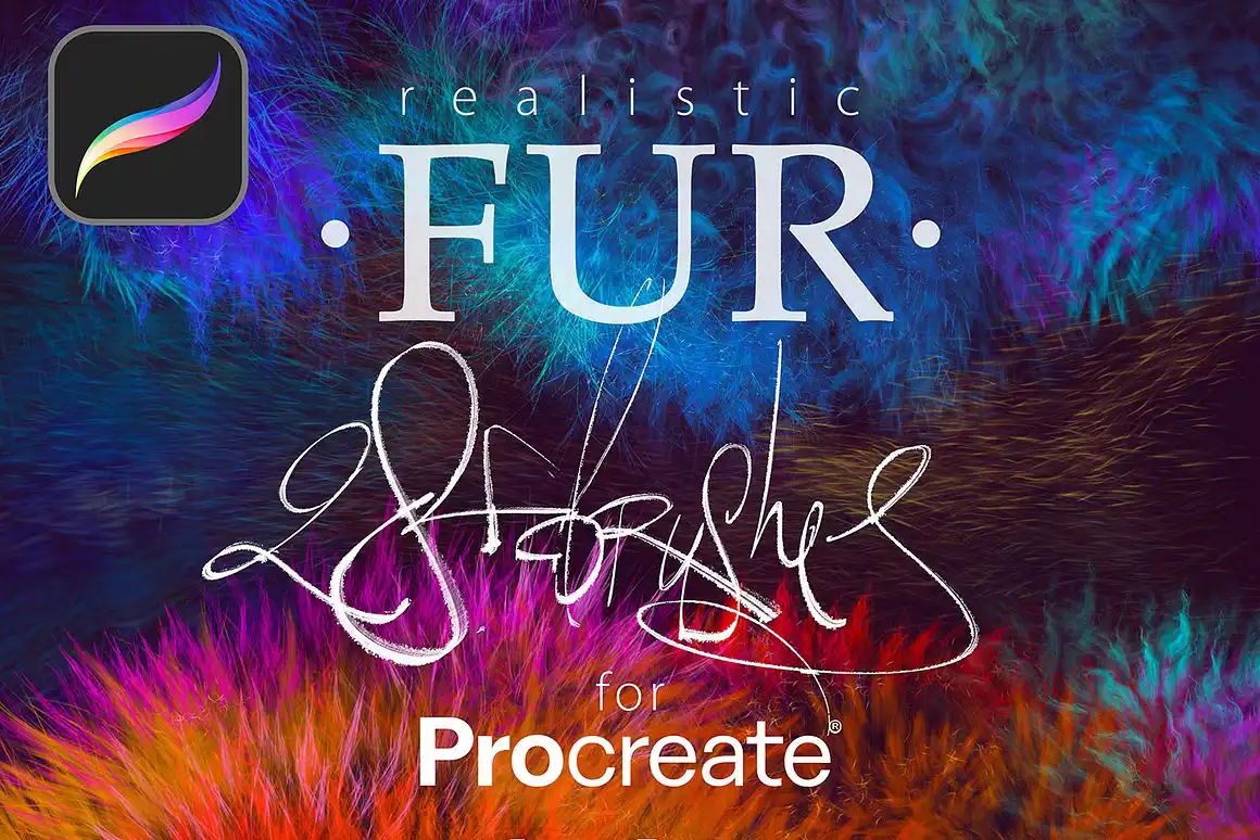 28 Realistic FUR Procreate Brushes