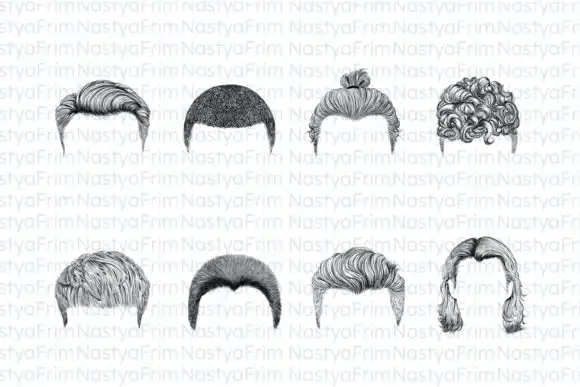 30 Procreate Hair Man Brushes 5 074029