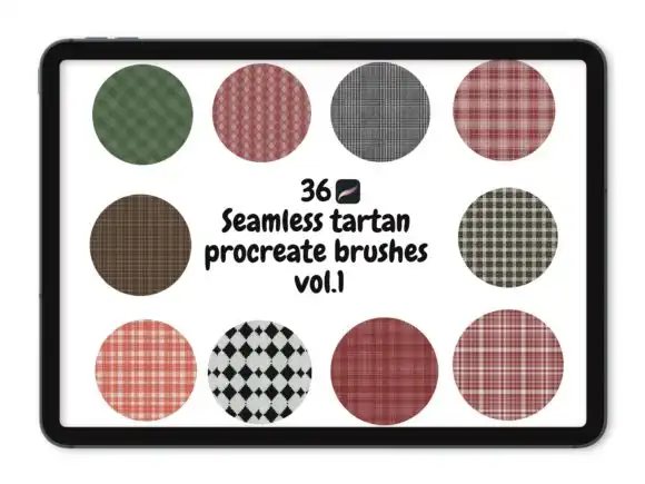 36 Seamless Tartan Procreate Vol.1