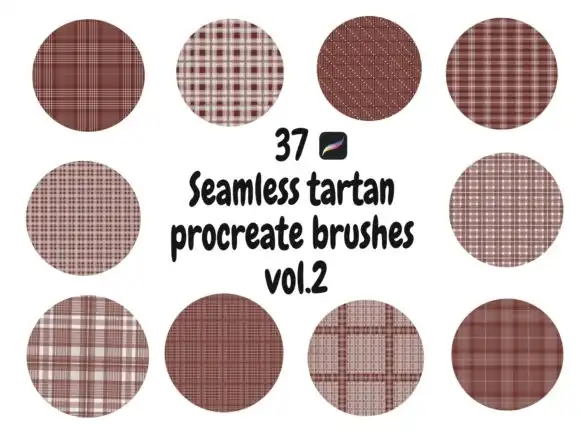37 Seamless Tartan Procreate Vol.2
