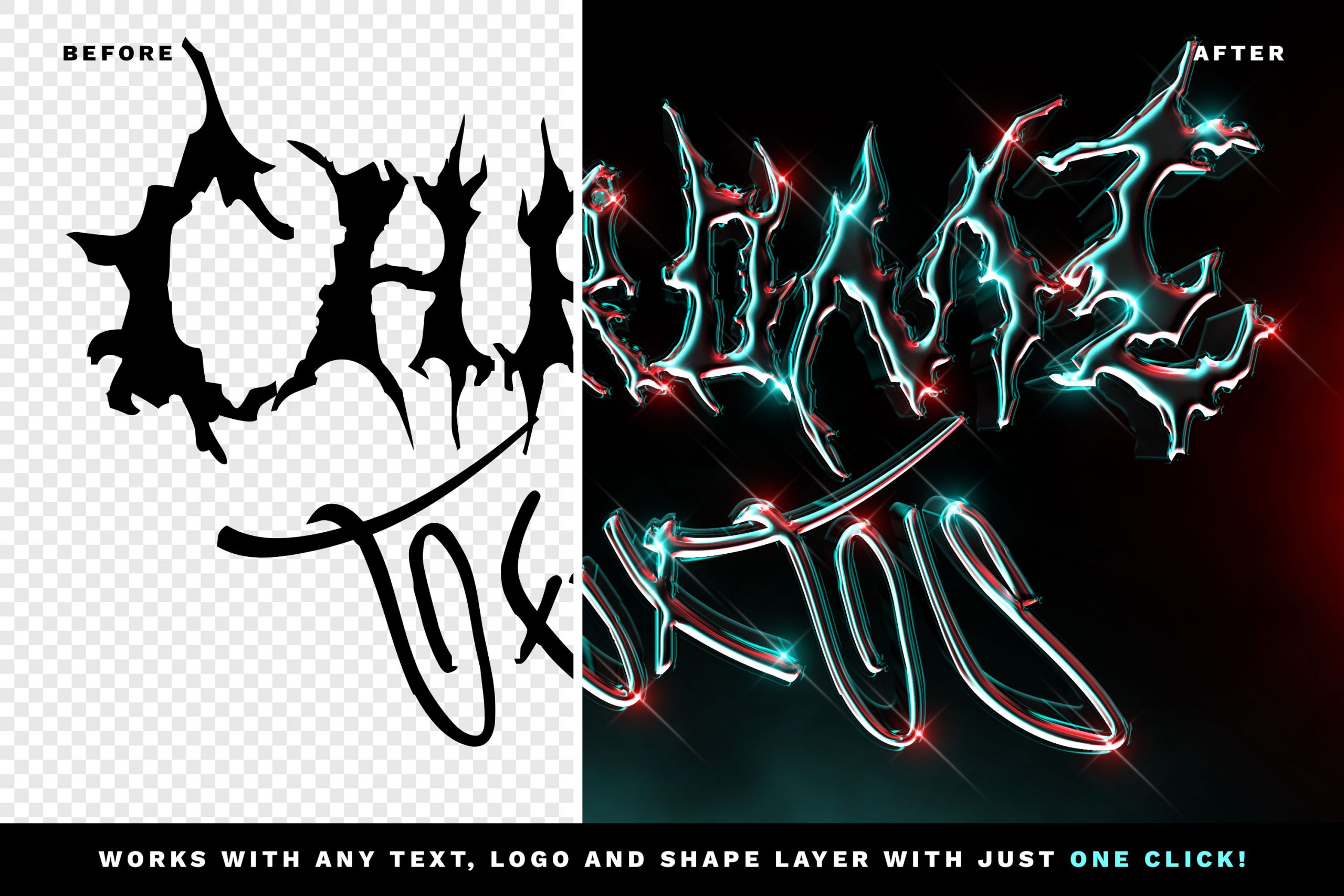 3D Chrome Text Style 3 3d chrome text style1 68590