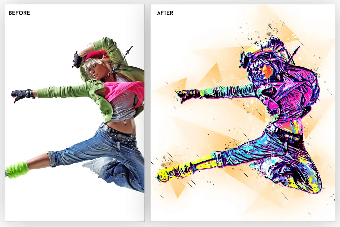 4 Photoshop Actions Bundle 9 074029