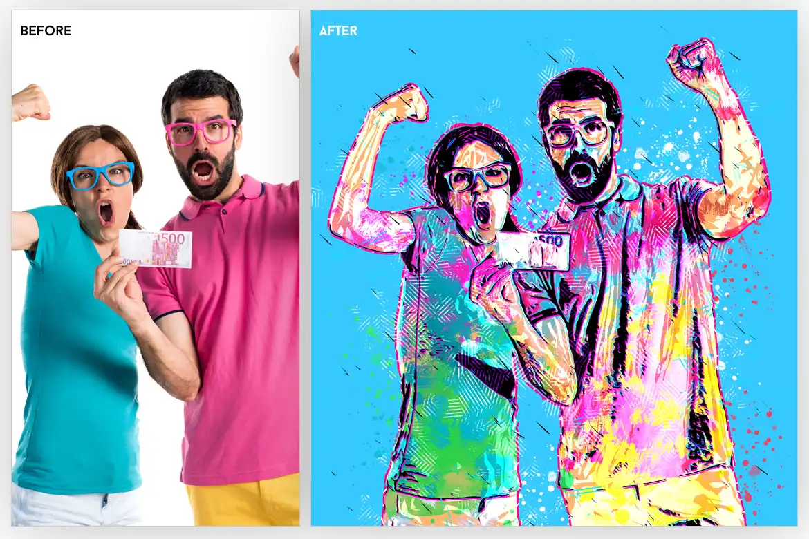 4 Photoshop Actions Bundle 15 074029