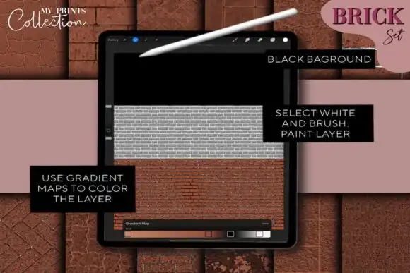 40 Brick Procreate Brushes 6 074029