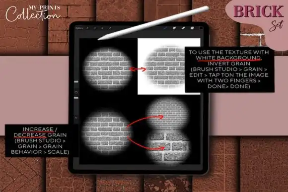 40 Brick Procreate Brushes 5 074029
