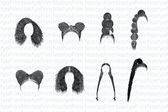 40 Procreate Afro Hair Stamps 4 074029