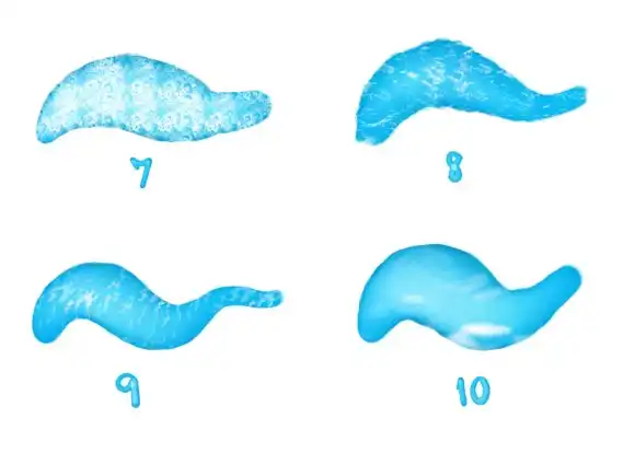 50 Water Texture Brushes for Procreate 19 073425