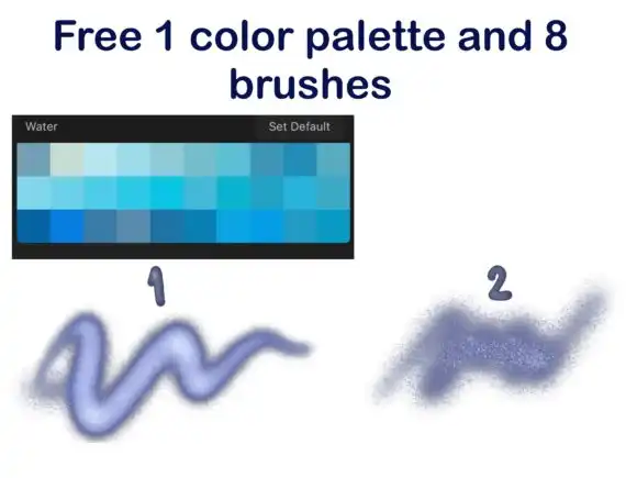 50 Water Texture Brushes for Procreate 18 073425