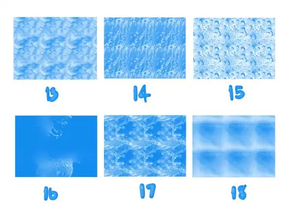 50 Water Texture Brushes for Procreate 7 073425