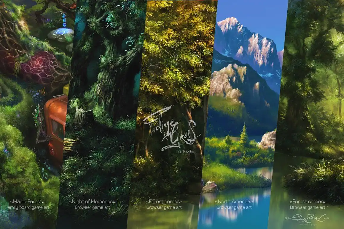 60 Photoshop Foliage & Grass brushes 5 072507