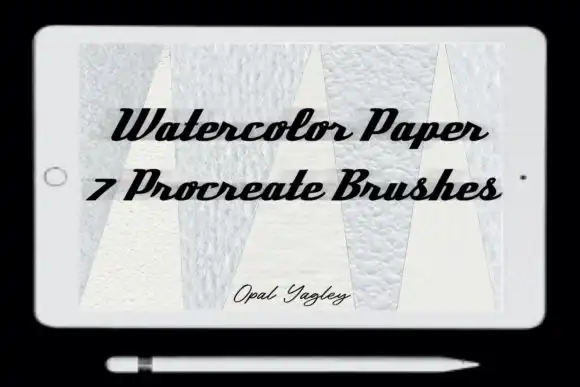 7 Watercolor Paper Procreate Brushes