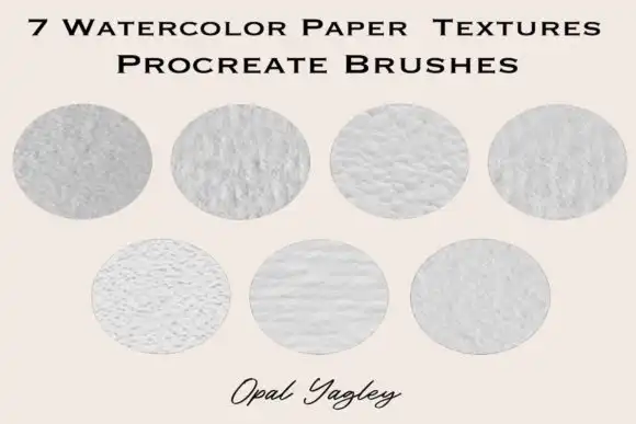 7 Watercolor Paper Procreate Brushes 4 074029