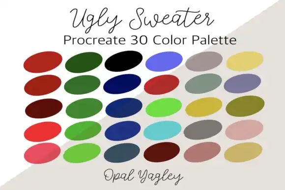 90 Christmas Procreate Color Palette 2 074029