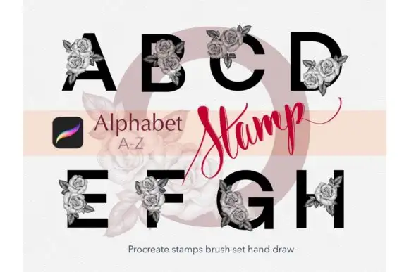 Alphabet Stamps Brush Procreate