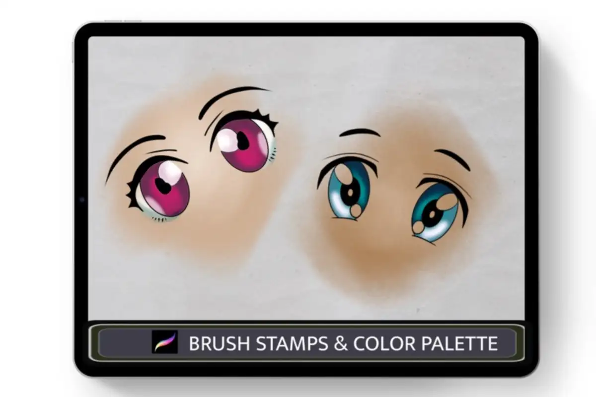 Anime Eyes 30 Procreate Brush Stamps 3 073669
