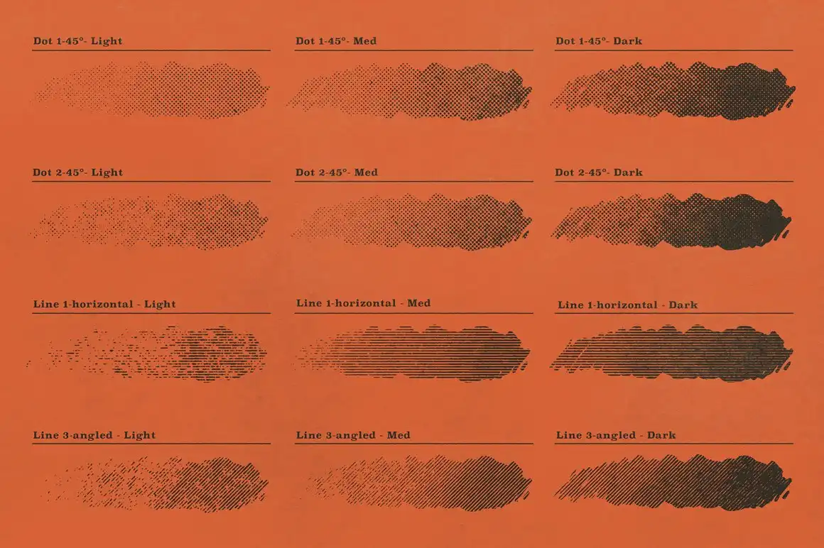 Beat Tones Halftone Brushes for Photoshop 14 072336