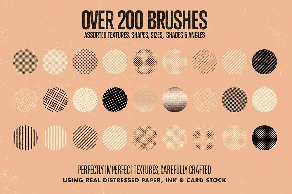 Beat Tones Halftone Brushes for Photoshop 12 072357