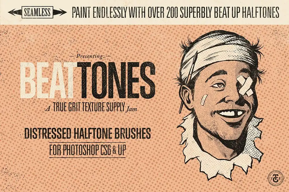 Beat Tones Halftone Brushes for Photoshop 6 072507