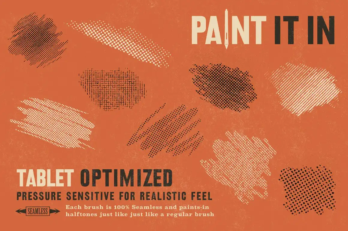 Beat Tones Halftone Brushes for Photoshop 9 072430