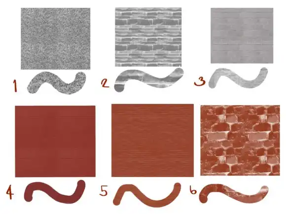 Brick,Stone Texture Brushes Procreate 28 073425