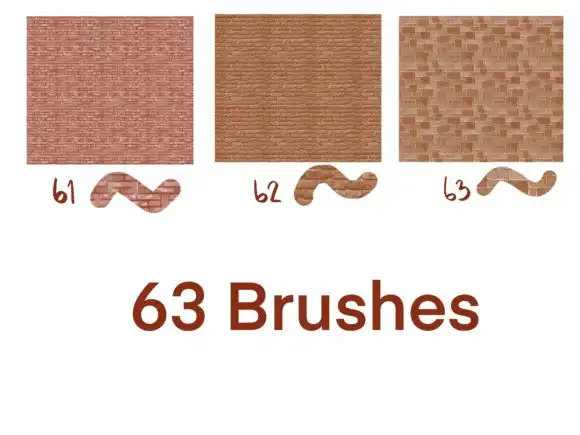 Brick,Stone Texture Brushes Procreate 29 073425