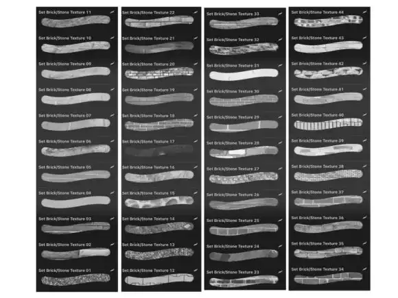 Brick,Stone Texture Brushes Procreate 12 073425