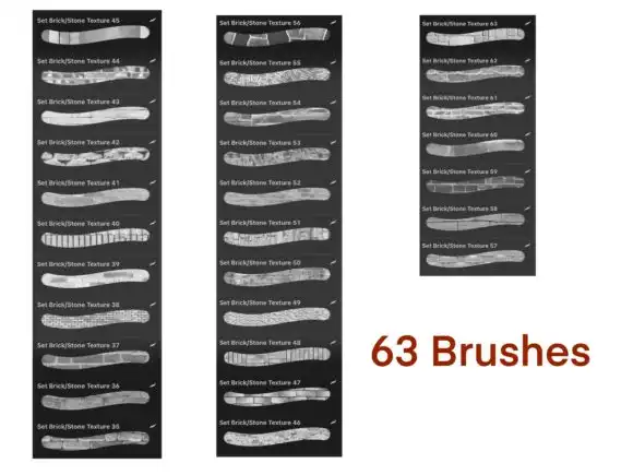 Brick,Stone Texture Brushes Procreate 26 073425