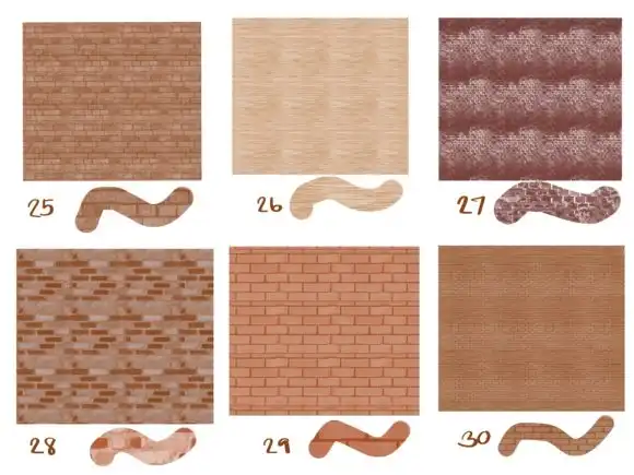 Brick,Stone Texture Brushes Procreate 23 073425