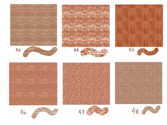 Brick,Stone Texture Brushes Procreate 21 073425