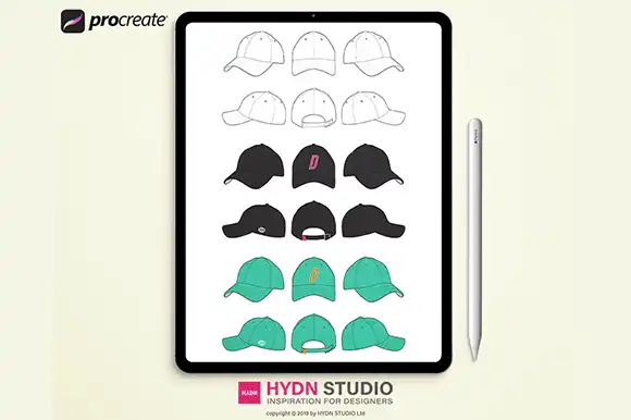 CLASSIC Cap Design Stamp Brushes 7 072507