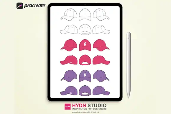 CLASSIC Cap Design Stamp Brushes 6 072507