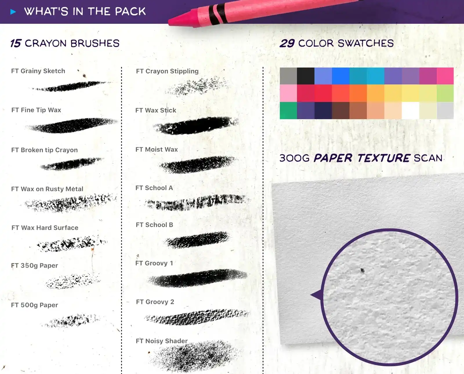 Crayon - Procreate Brush Pack 10 073425