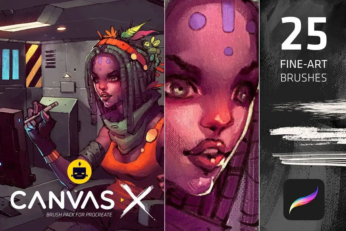 Canvas X - Procreate Brush Pack 15 073425