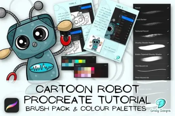 Cartoon Brush Set and Tutorial