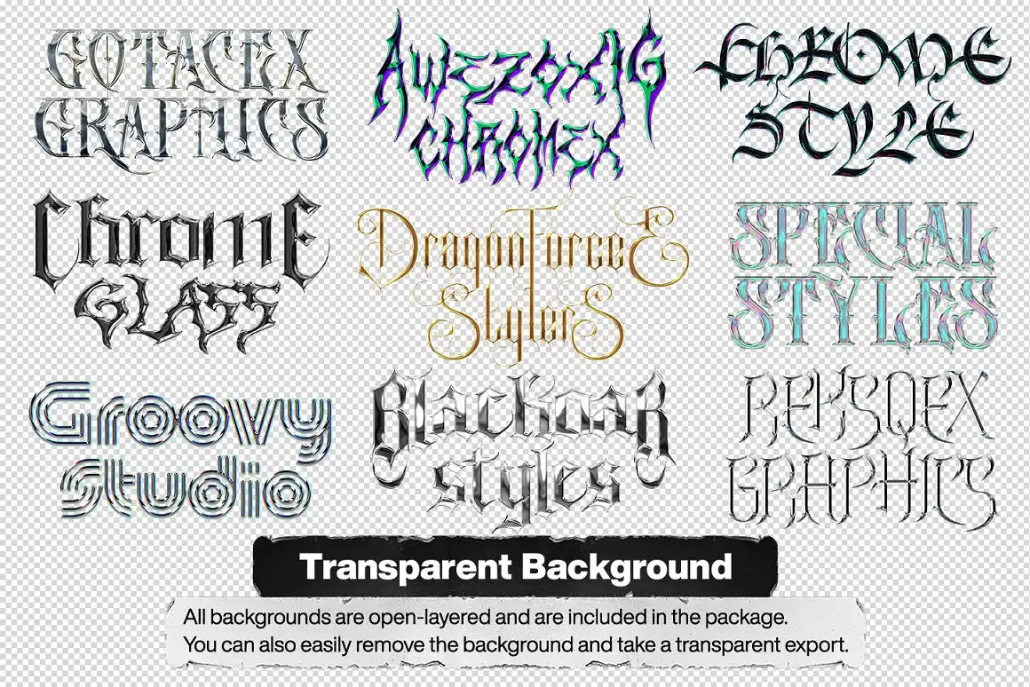 Chrome Text Styles Vol.2 3 073425