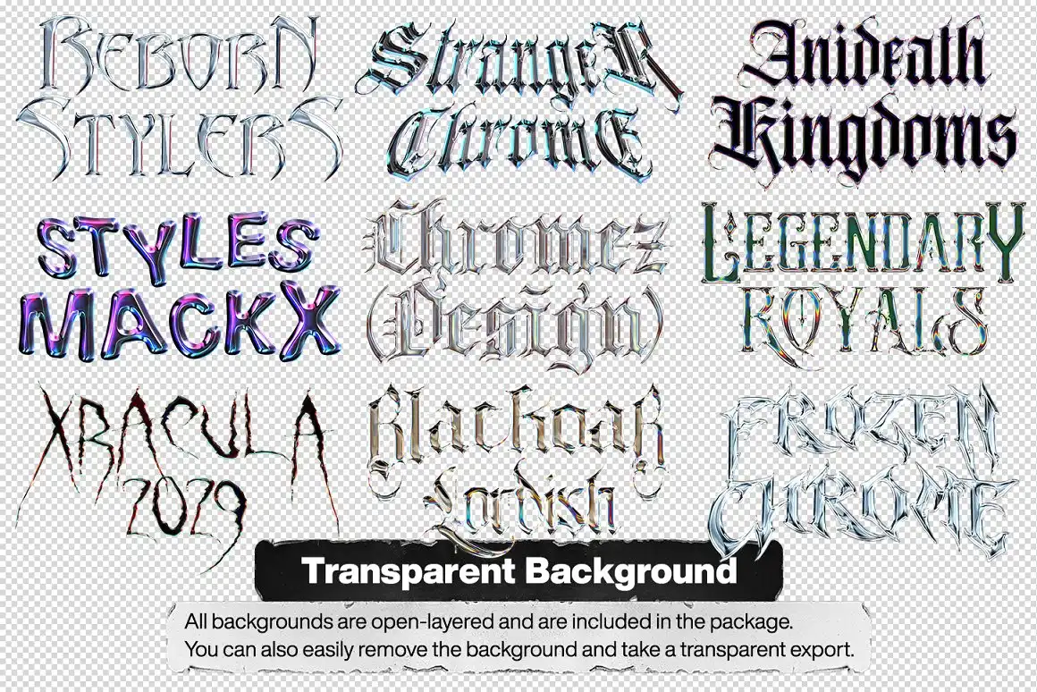 Chrome Text Styles Vol.3 4 073425