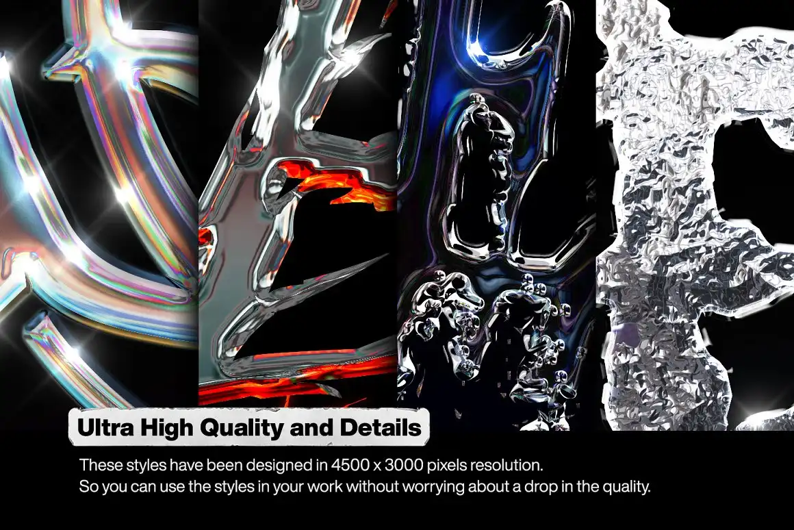 Chrome Text Styles Vol.3 6 073390