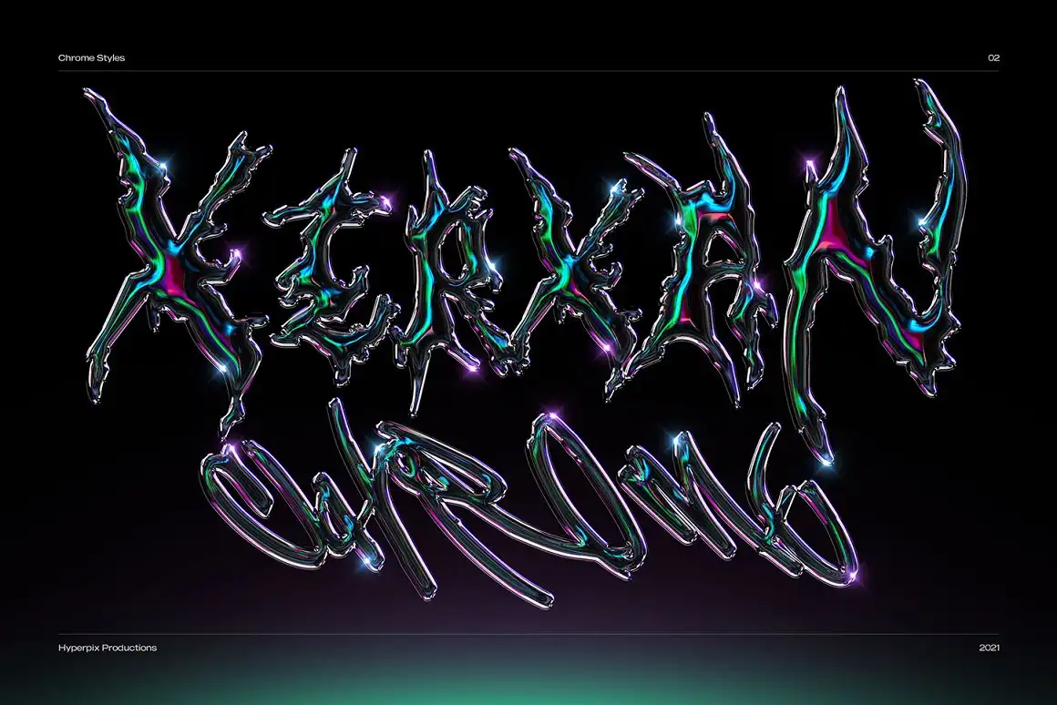 Chrome Text Styles Vol.3 9 073332