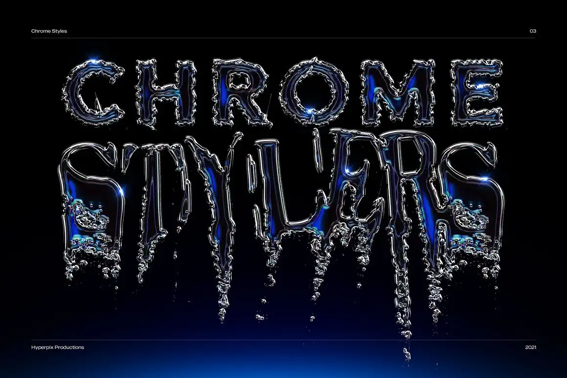 Chrome Text Styles Vol.3 7 073356